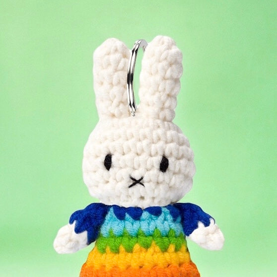 Crocheted Miffy Keychain