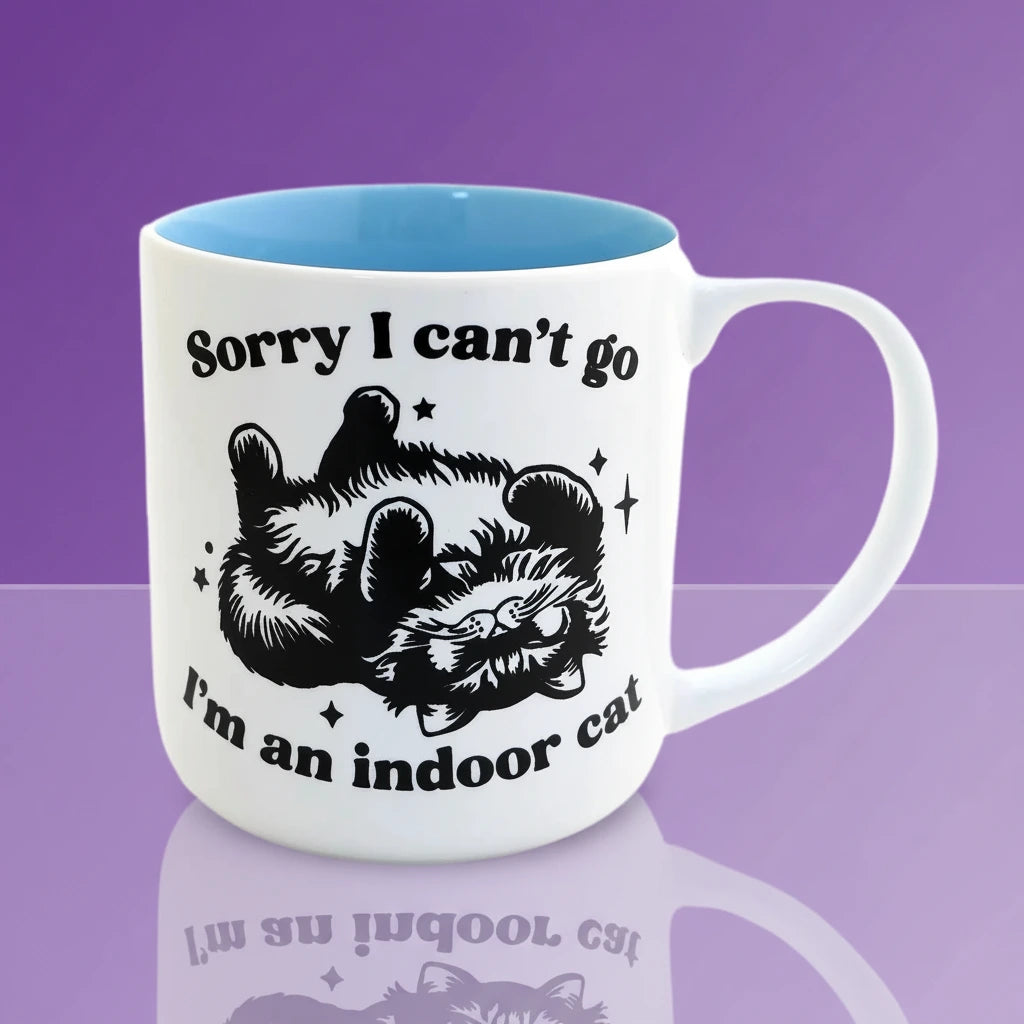 Indoor Cat Mug | Friends Nyc Brooklyn Ny