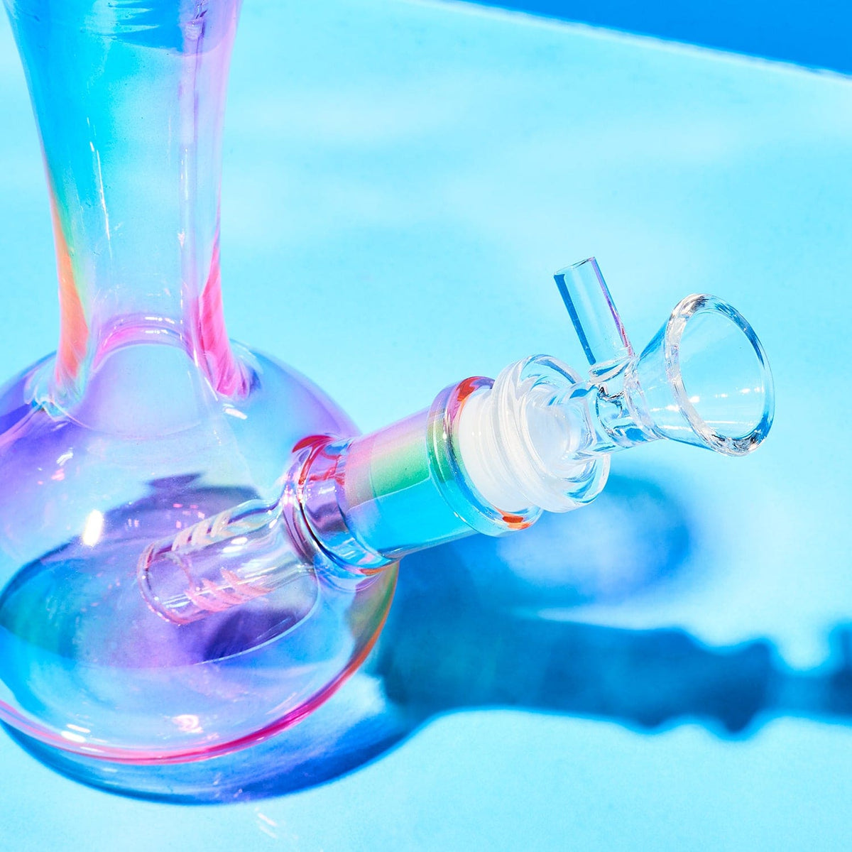 Iridescent Pastel Rainbow Mini Bong Aesthetic Bong