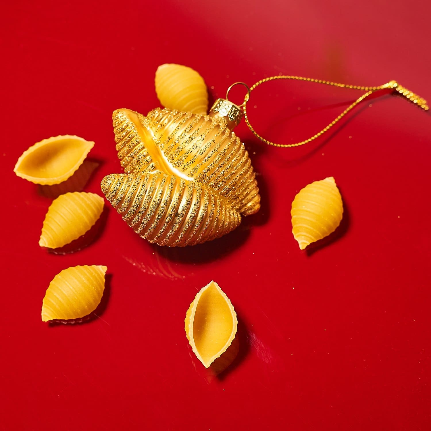 Italian Pasta Ornament Blown Glass - Christmas Ornaments