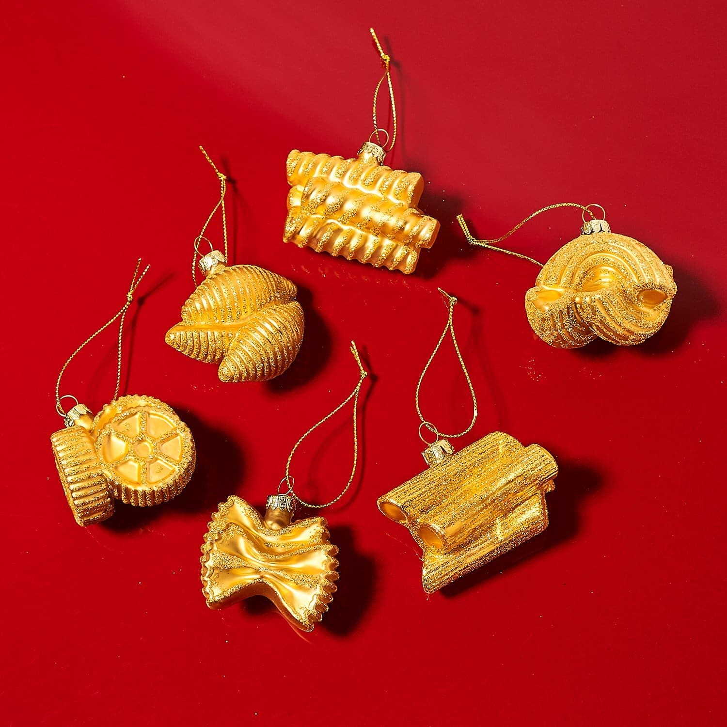 Italian Pasta Ornament Blown Glass - Christmas Ornaments