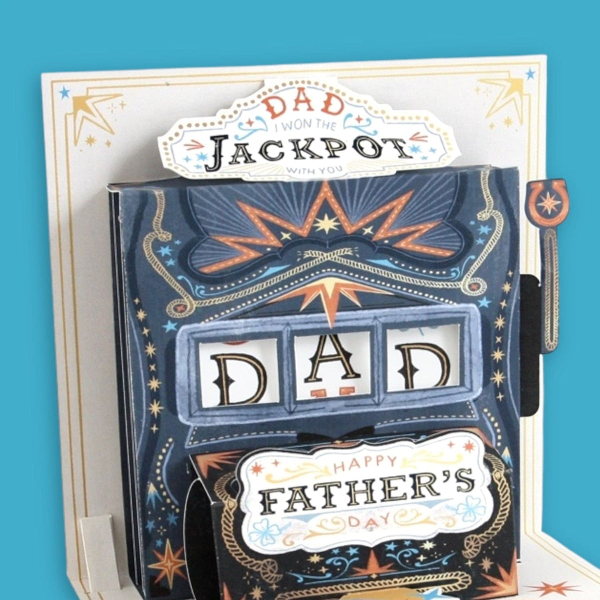 Jackpot Father’s Day Pop Up Greeting Card Blank - Dad Card