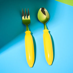 Japanese Banana Spoon and Fork Set Banana - Fake Food