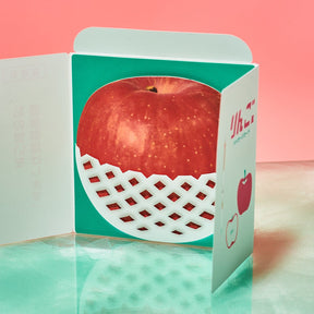 Japanese Greeting Card Set - Apple Apple - Food Novelty -