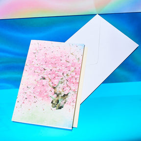 Japanese Greeting Card - Pink Cherry Blossoms Exclusive -