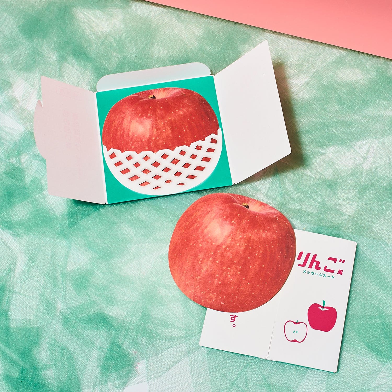 Japanese Greeting Card Set - Apple Apple - Food Novelty -
