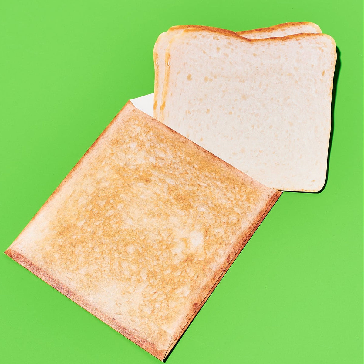 Japanese Greeting Card Set - Toast Food Novelty - Funny -