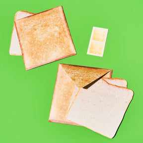 Japanese Greeting Card Set - Toast Food Novelty - Funny -