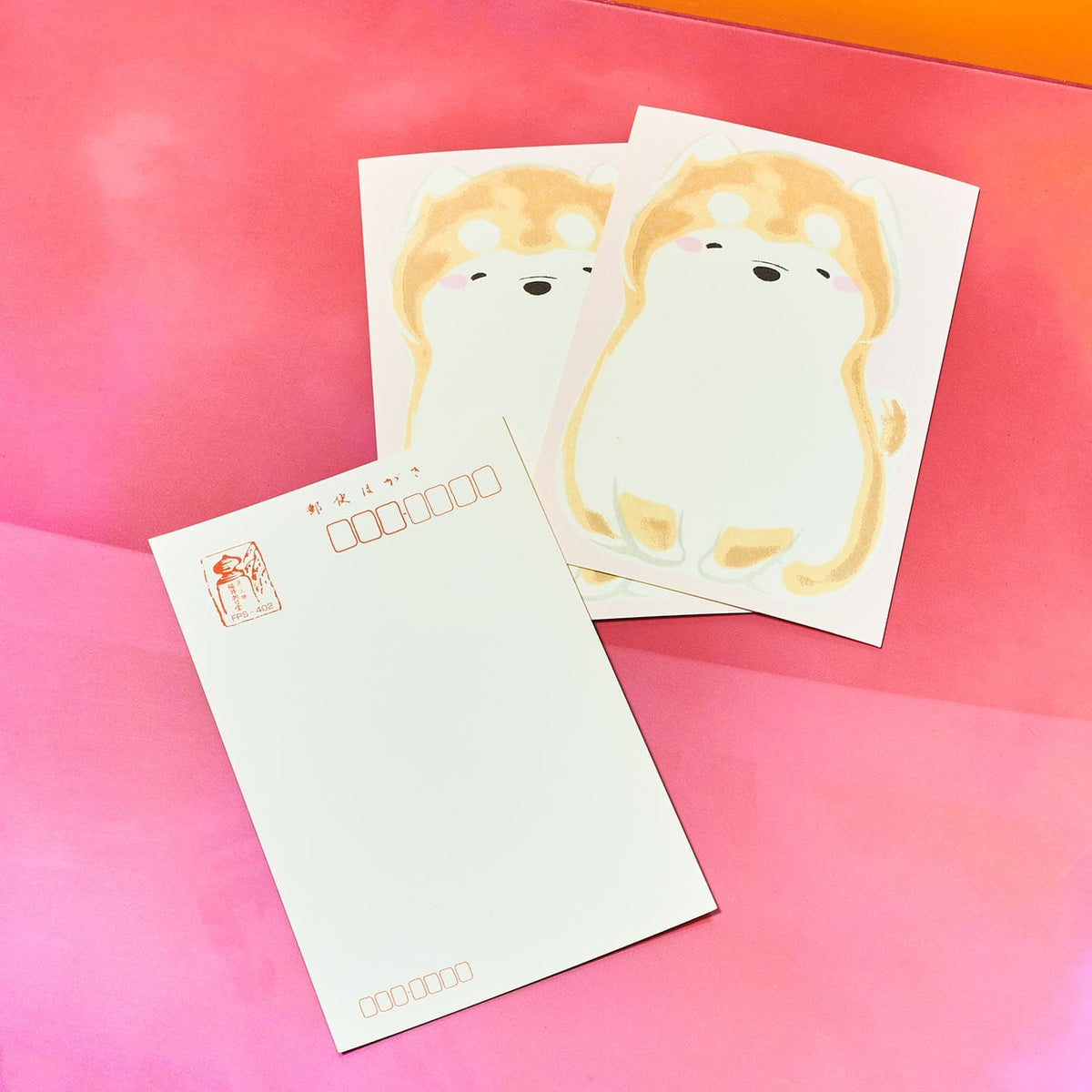 Japanese Postcard Set Of 3 - Dog Exclusive - Gifts For Cat