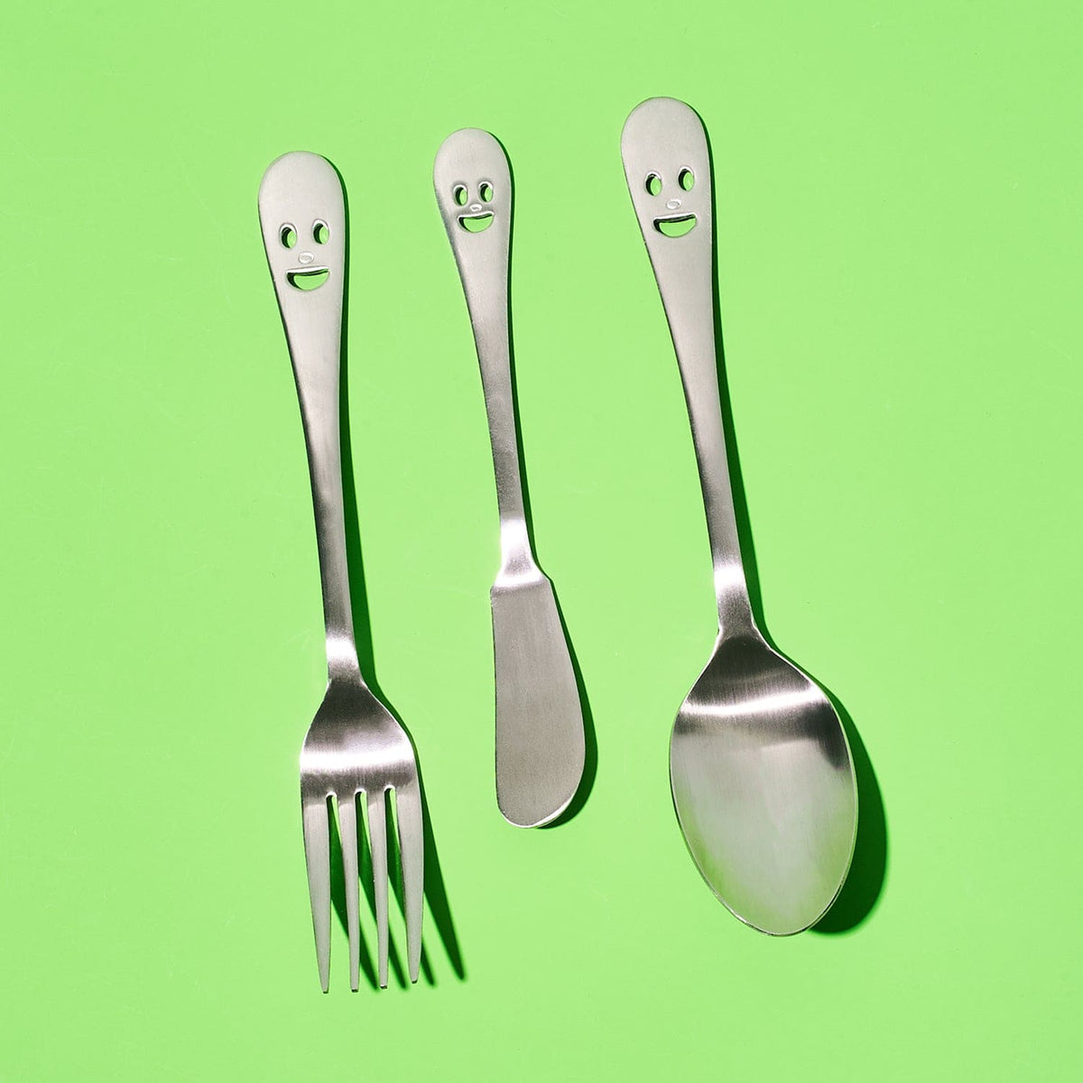 Japanese Smiley Face Cutlery Butter Knife - Spreader - Fork