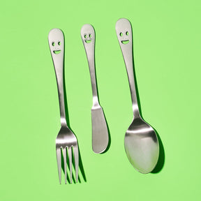 Japanese Smiley Face Cutlery Butter Knife - Spreader - Fork