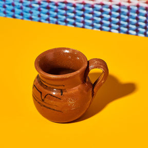 Jarrito Mexican Mug Cdmx22 - Ceramic - Clay - Decor Accent -