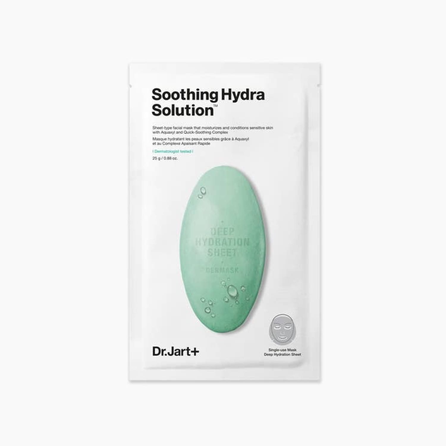 Dr. Jart+ Sheet Mask - Soothing Hydra Solution Beauty - Dr