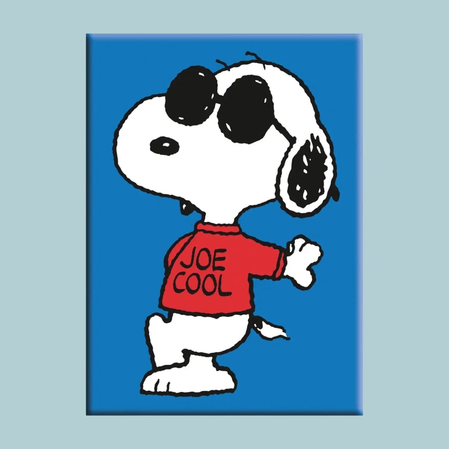 Joe Cool Lean Flat Magnet | Snoopy Peanuts Collectible