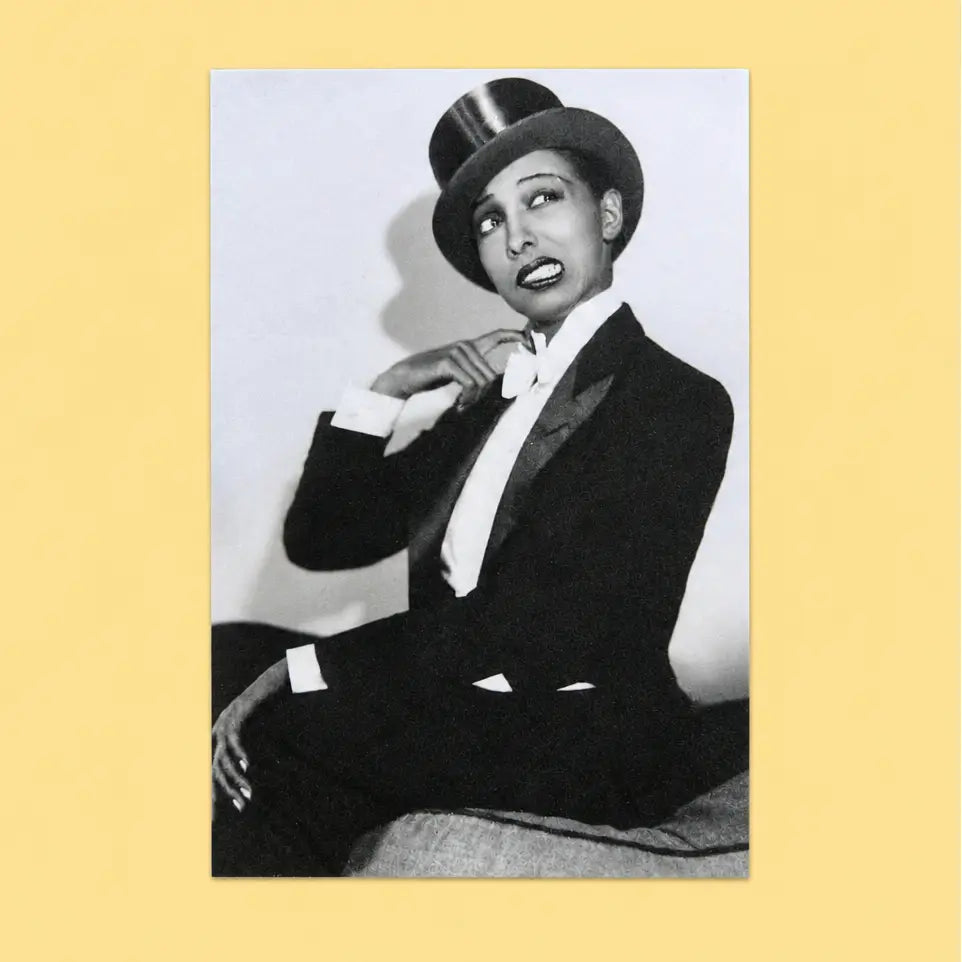 Josephine Baker in Drag Postcard Aw | Friends Nyc Brooklyn