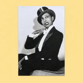 Josephine Baker in Drag Postcard Aw | Friends Nyc Brooklyn