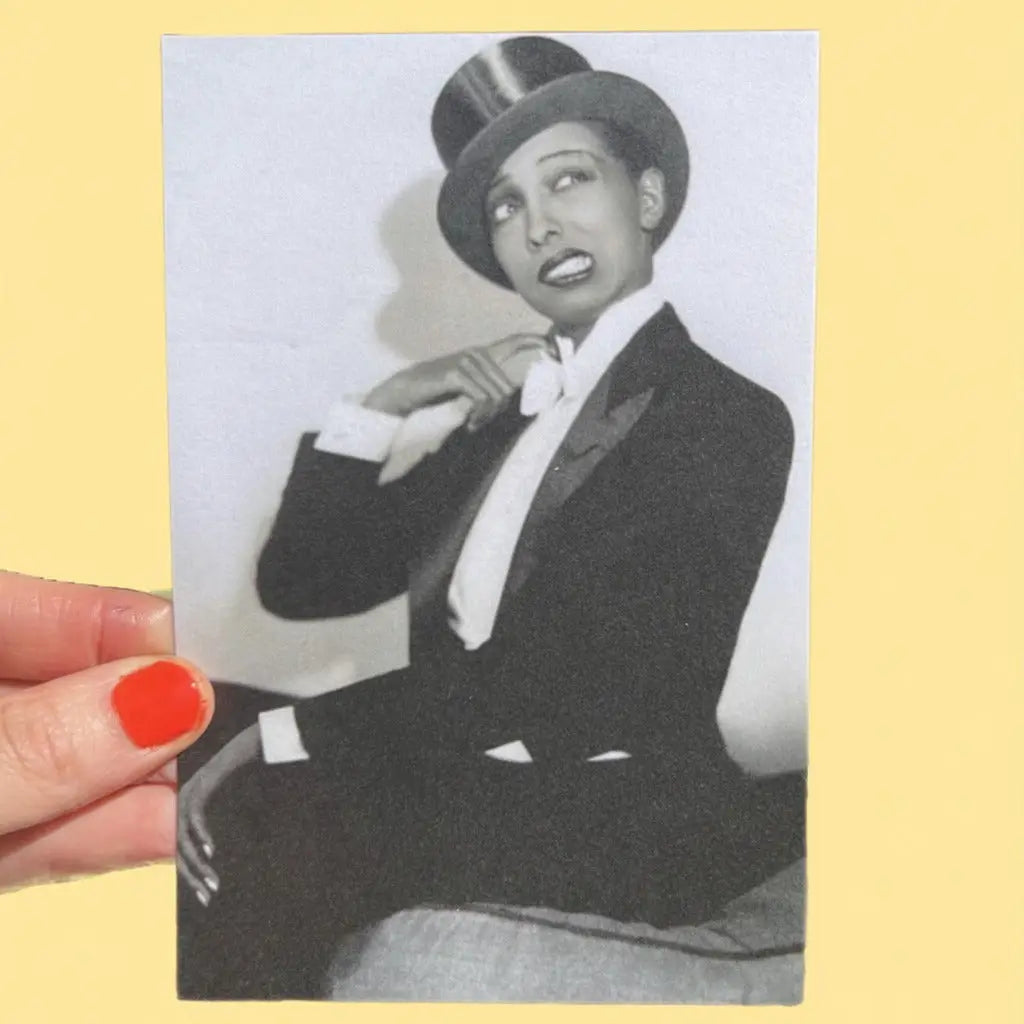 Josephine Baker in Drag Postcard Aw | Friends Nyc Brooklyn