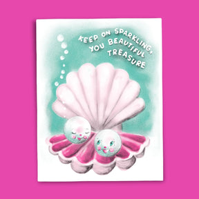 Keep on Sparkling you Pearl Appreciation Card A2