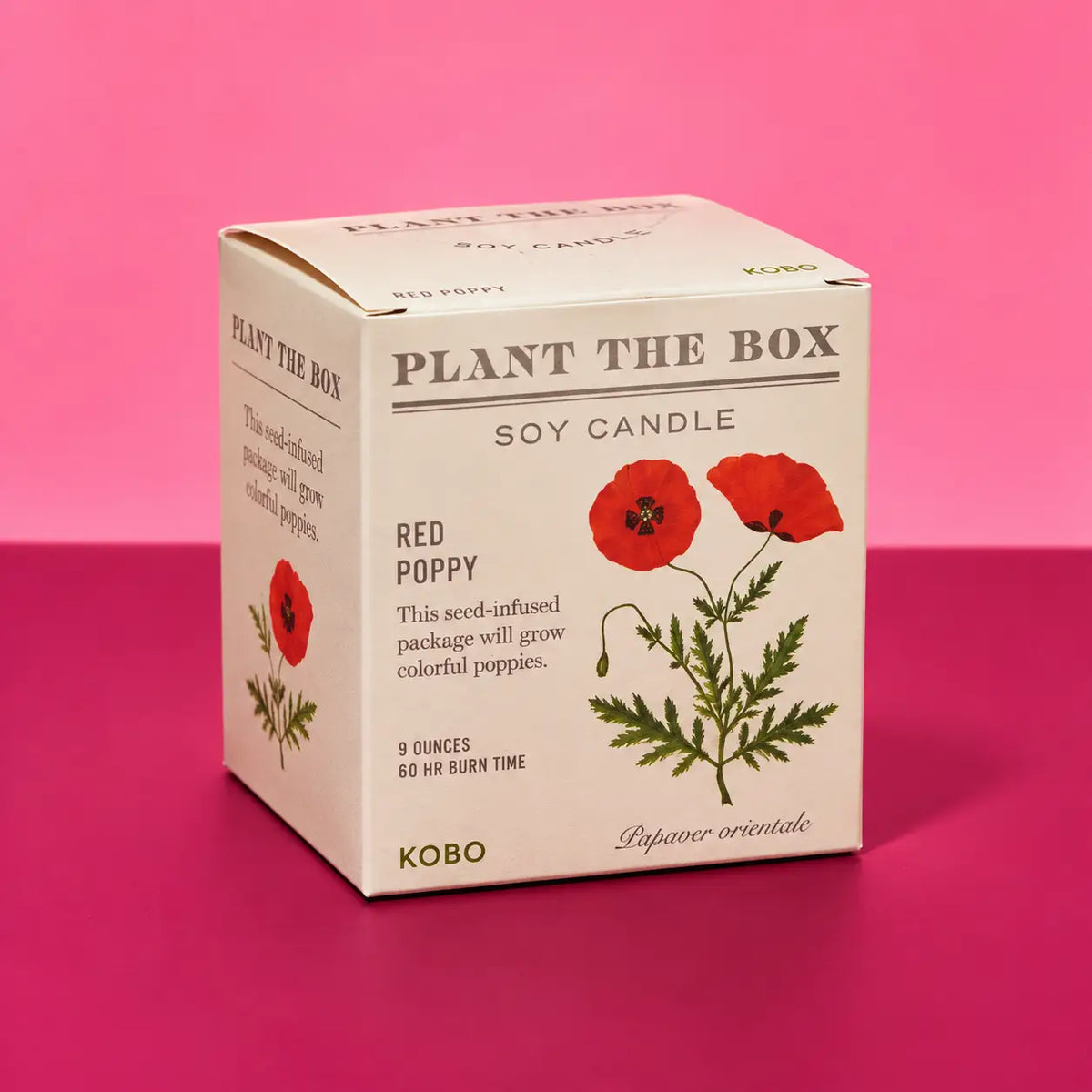 Kobo Red Poppy Candle Siam | Soy Wax Candles at Friends Nyc