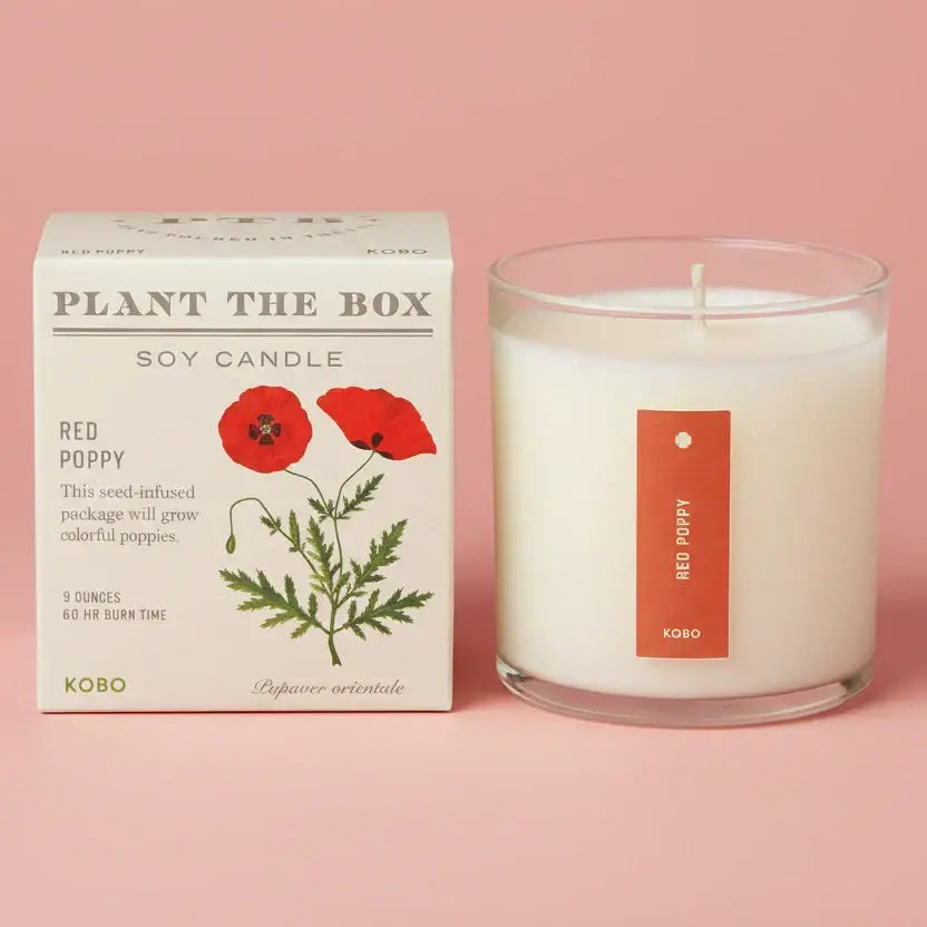 Kobo Red Poppy Candle Siam | Soy Wax Candles at Friends Nyc