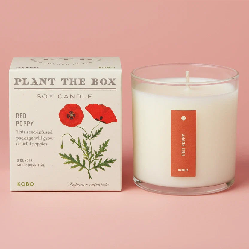 Kobo Red Poppy Candle Siam | Soy Wax Candles at Friends Nyc