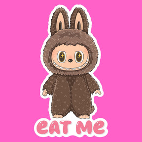 Labubu Eat me Die Cut Sticker - Kawaii Vinyl | Friends Nyc