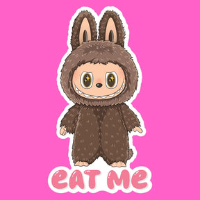 Labubu Eat me Die Cut Sticker - Kawaii Vinyl | Friends Nyc