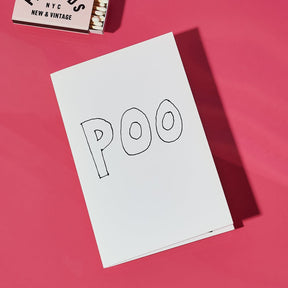Young Lady Poo Greeting Card Artist Made - Funny Card - Gag