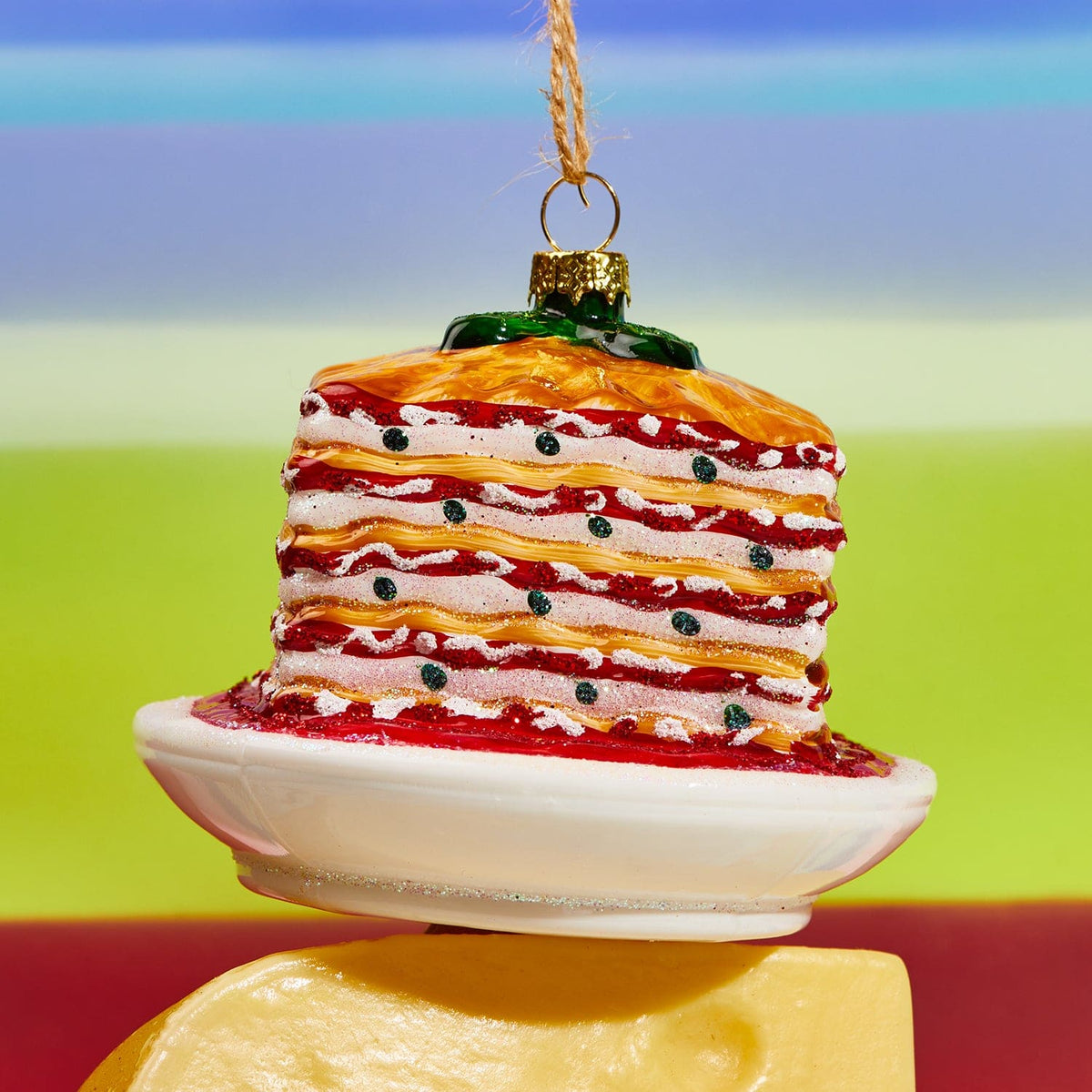 Lasagna Plate Ornament Go6545 Holiday - Ornament
