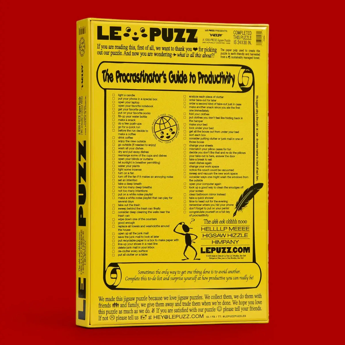 Le Puzz 1000 Piece Puzzle - Help! - Friends Nyc Brooklyn Ny