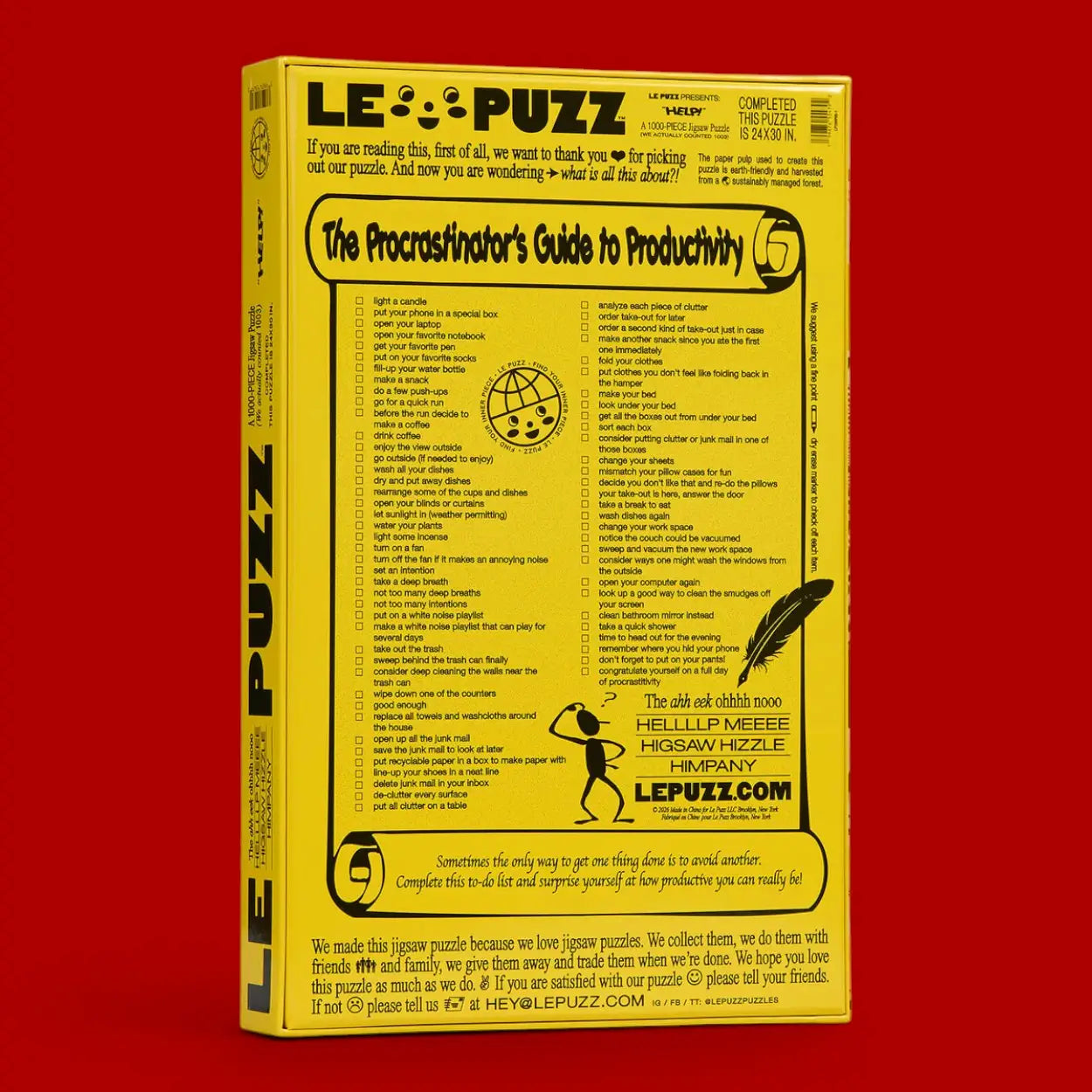 Le Puzz 1000 Piece Puzzle - Help! | Friends NYC Brooklyn, NY