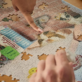Le Puzz 1000 Piece Puzzle - Me-ow Time - Friends Nyc