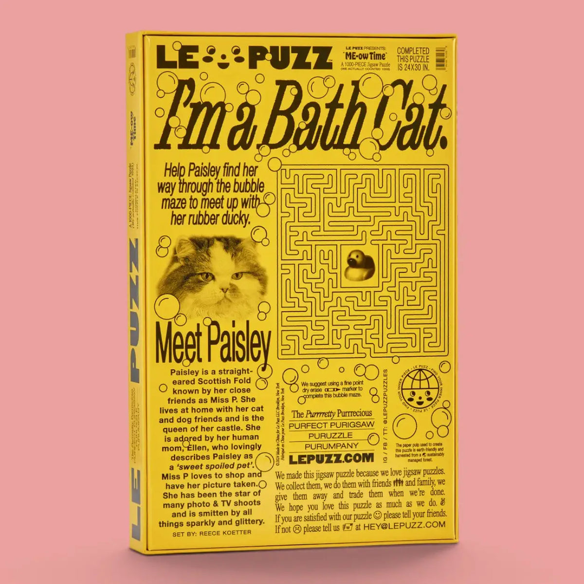 Le Puzz 1000 Piece Puzzle - Me-ow Time - Friends Nyc
