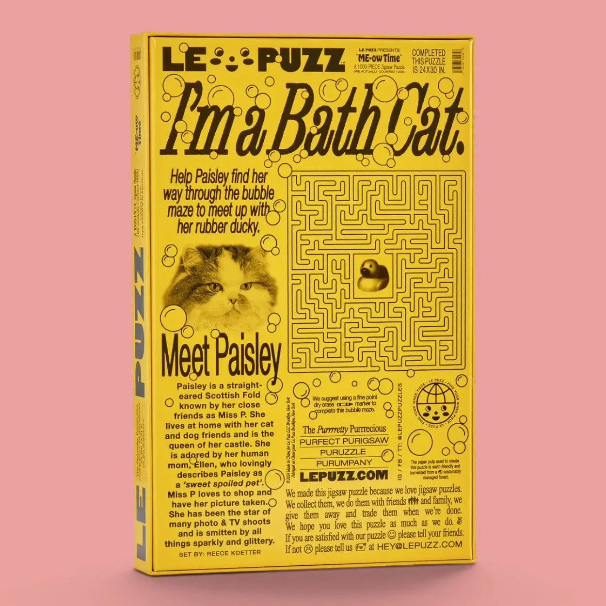 Le Puzz 1000 Piece Puzzle - Me-ow Time - Friends Nyc