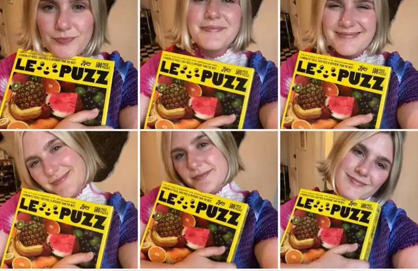 Le Puzz puzzle box featuring cookies and desserts on the cover.