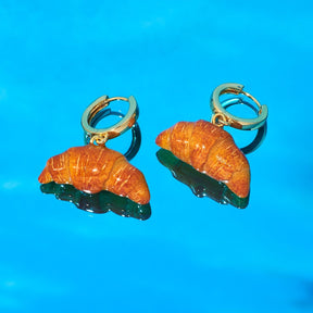 Les Croissants Dangle Earrings Accessories - Croissant