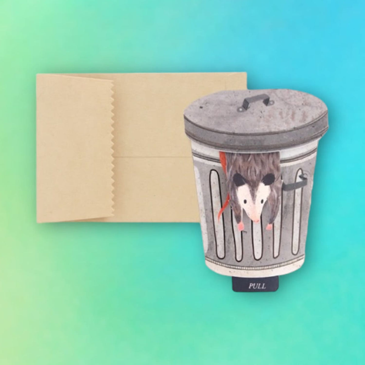 Let’s Get Trashed Pop Up Greeting Card Greeting Card