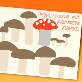 Letterpress Card Pil Fungi Greeting - Groupbycolor