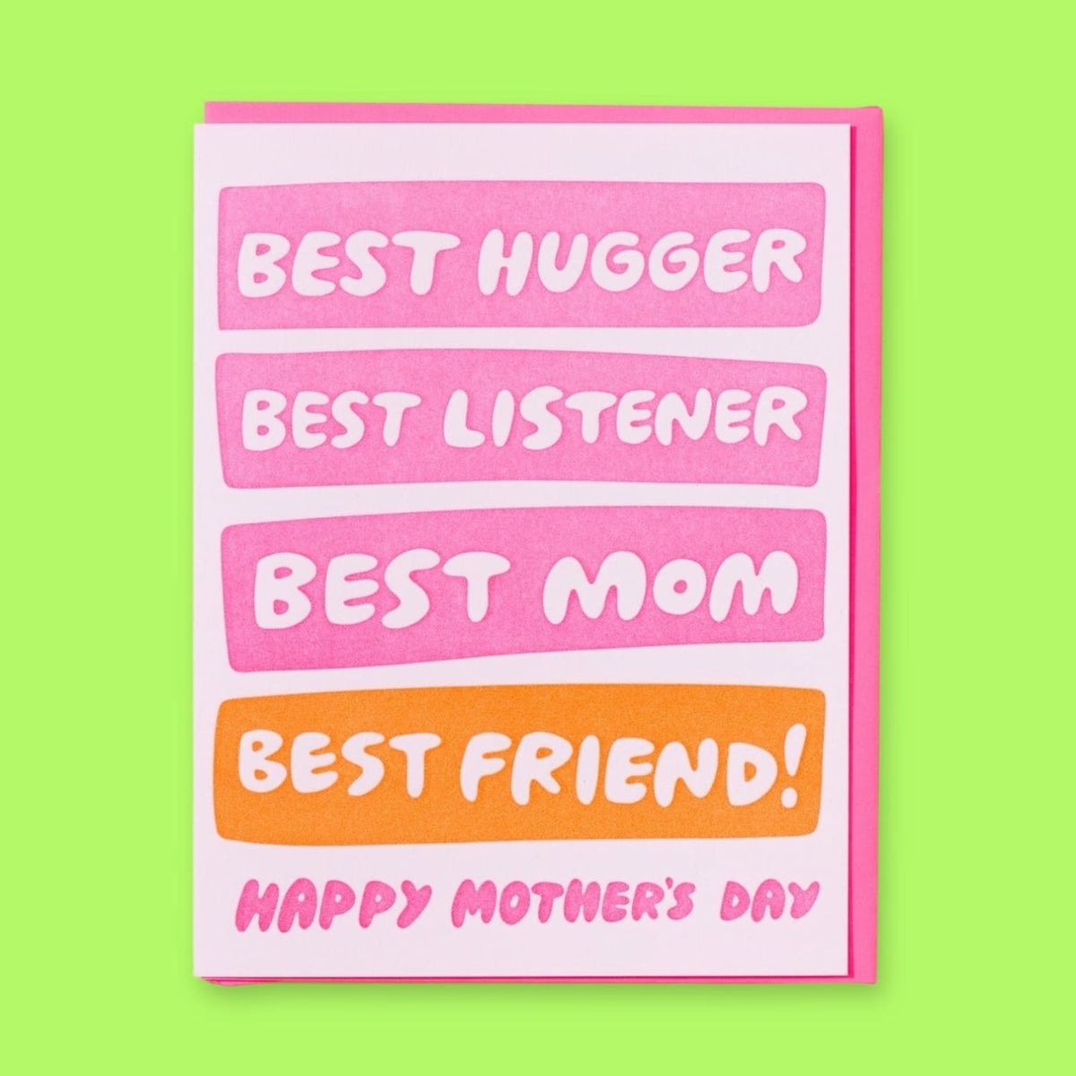 Letterpress Greeting Card Ahwa Best