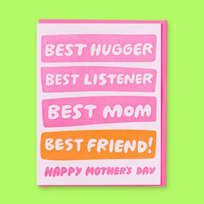 Letterpress Greeting Card Ahwa Best