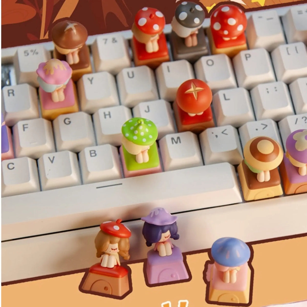 Little Mushroom Girl & Keycap Series Blind Box 21601