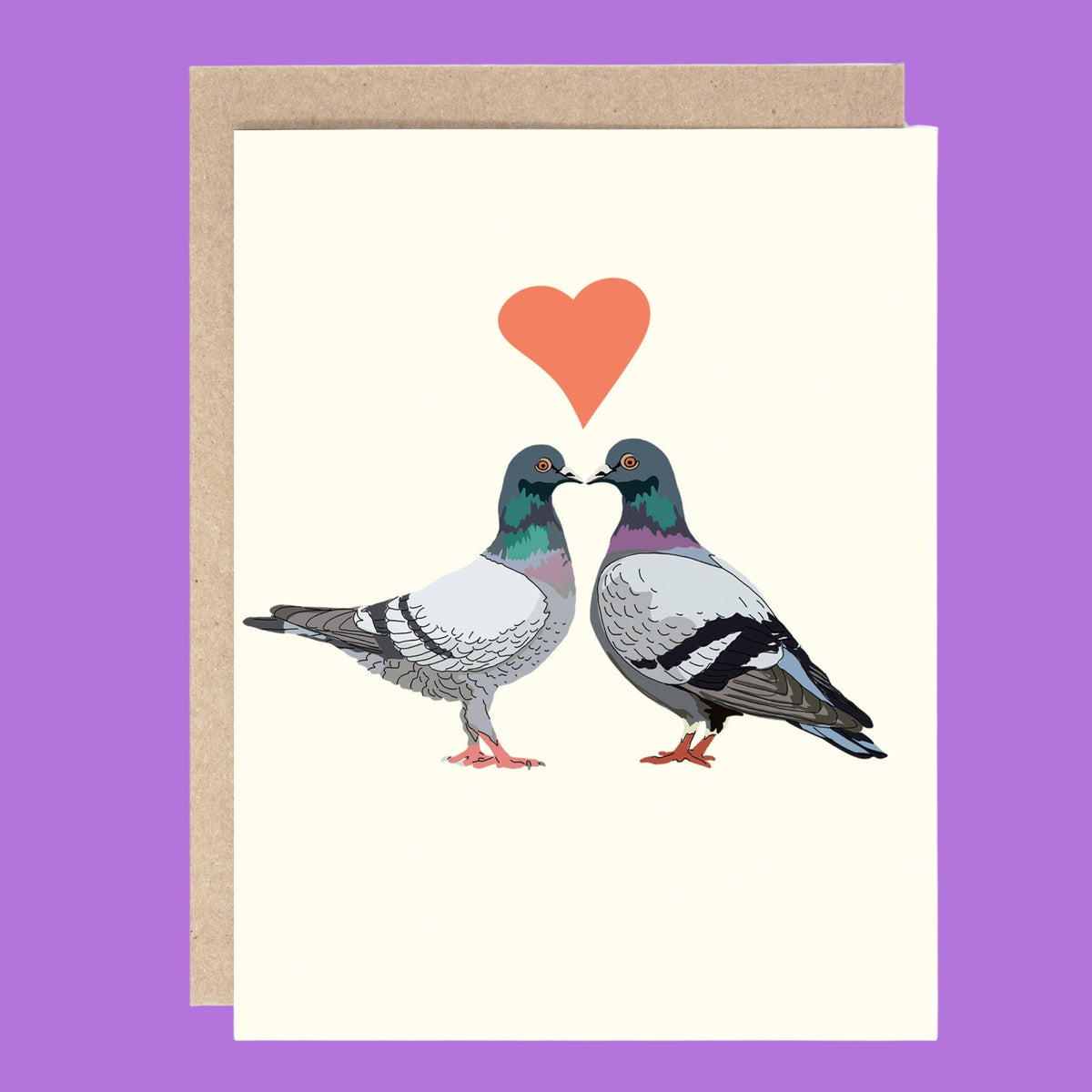 Love Birds Pigeon Valentine’s Day Card | Nyc Greeting