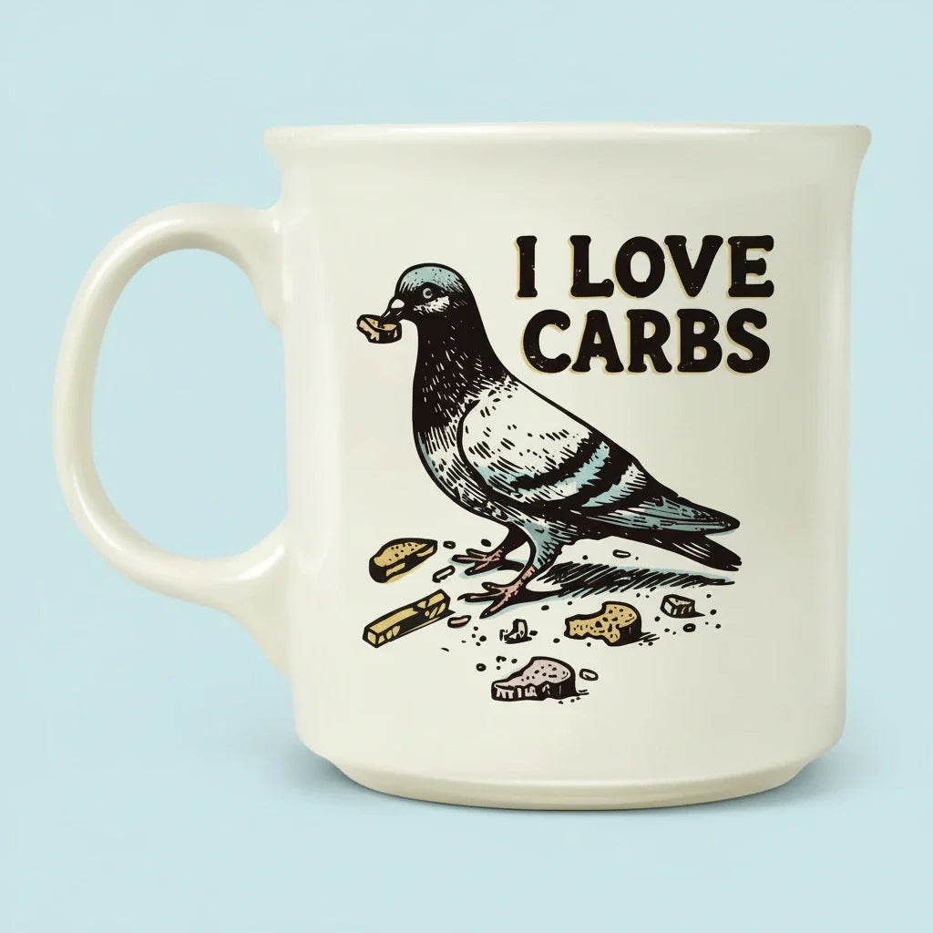 I Love Carbs Mug | Friends Nyc Brooklyn Ny