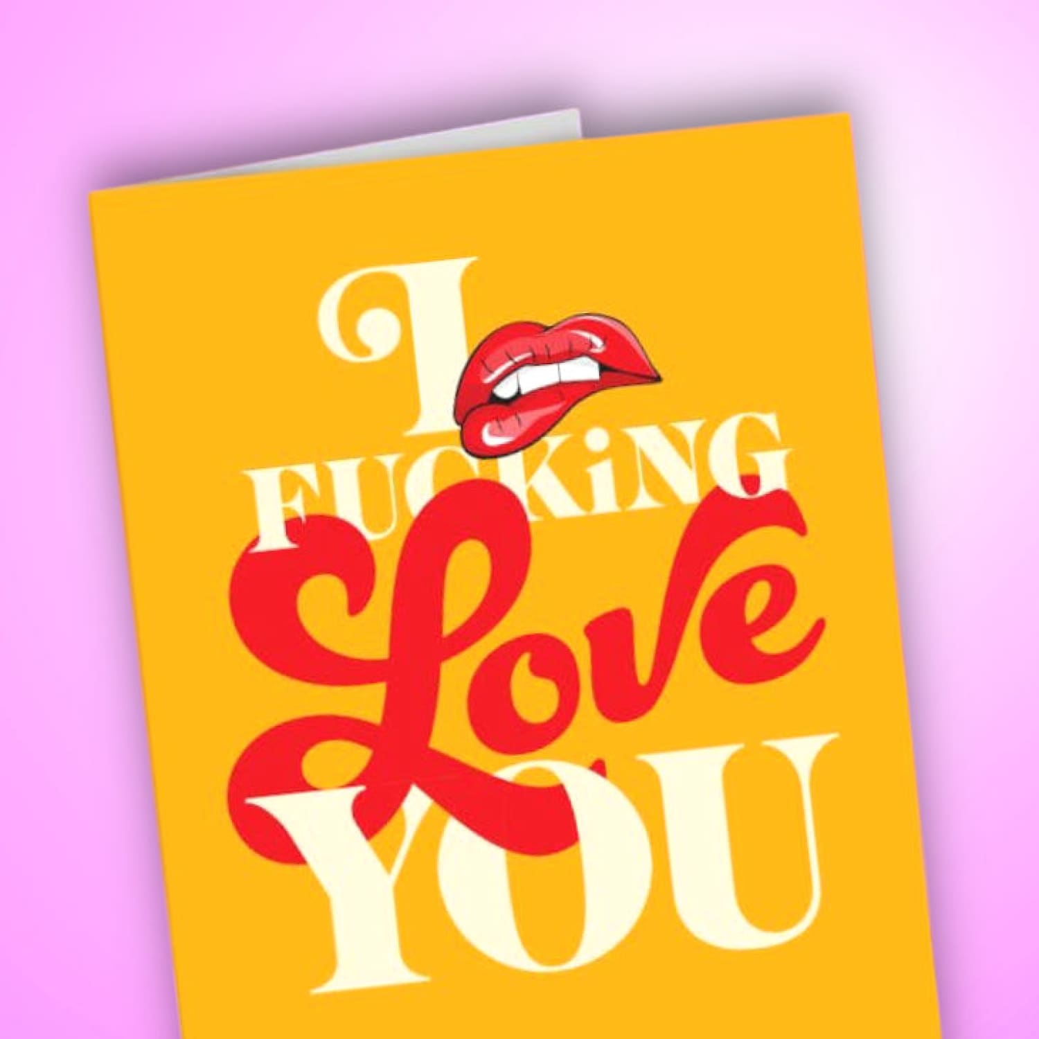 Love Lips Valentine’s Day Card Eco Friendly - Greeting Card