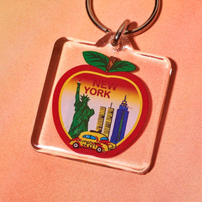 Lucite Apple Taxi Keychain 50003 Gift - I3ny - Novelty - Nyc