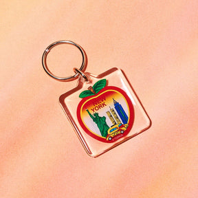 Lucite Apple Taxi Keychain 50003 Gift - I3ny - Novelty - Nyc