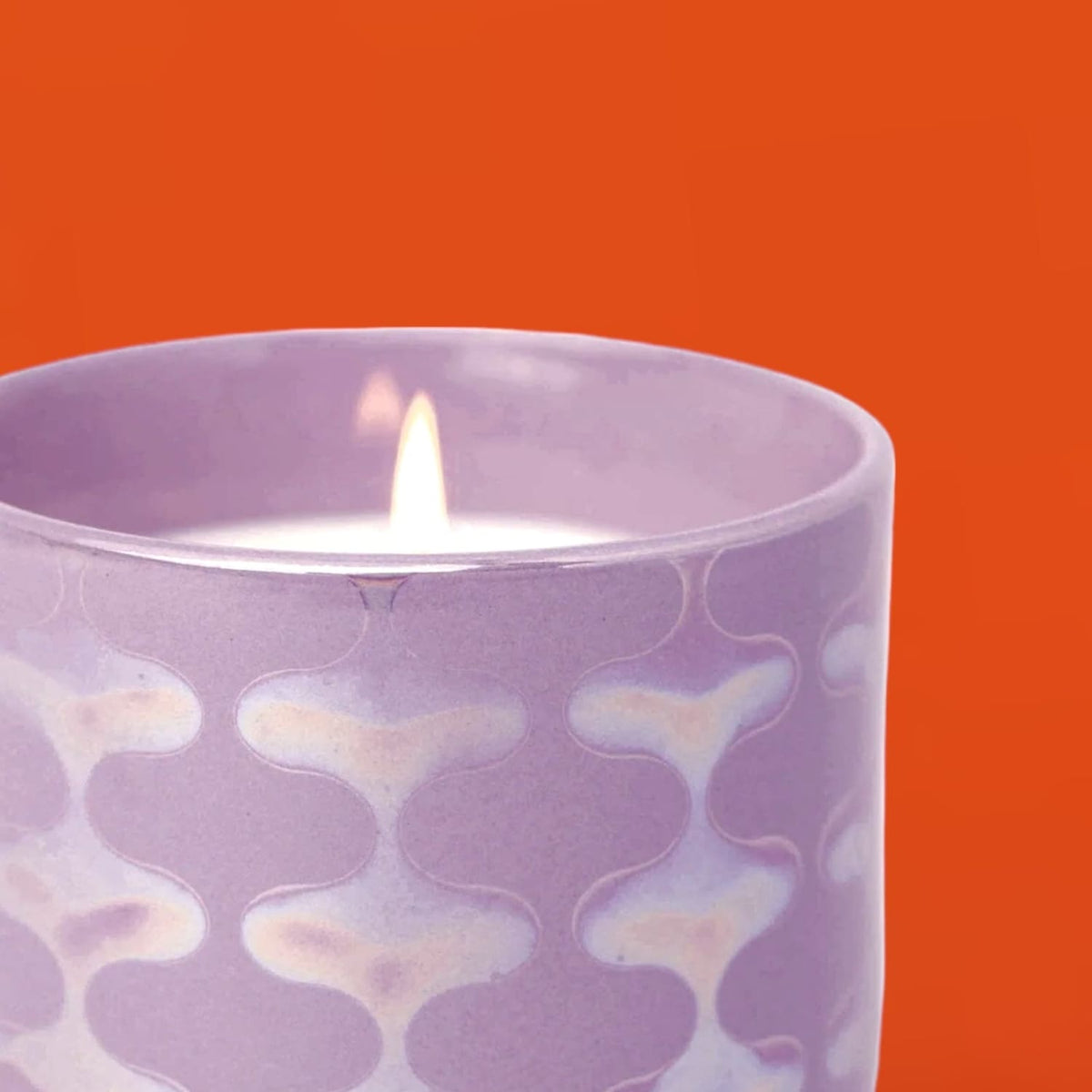 Lustre Ceramic Candle - Lavender Fern Candle - Web1123 -