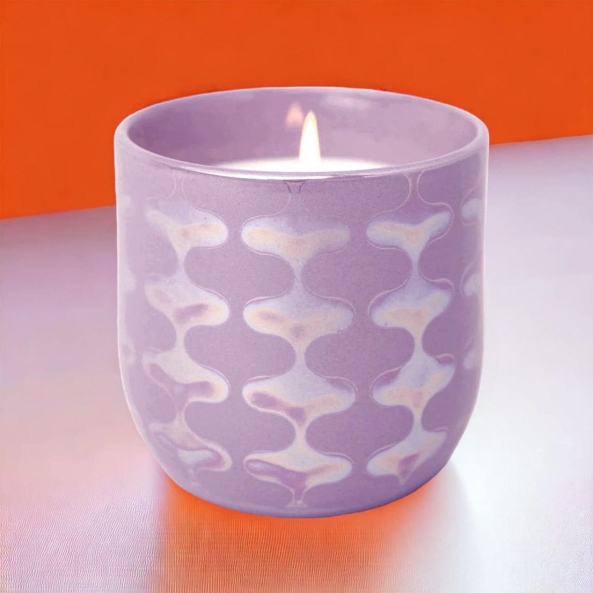 Lustre Ceramic Candle - Lavender Fern Candle - Web1123 -