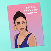 Maddy Perez Euphoria Soulmate Greeting Card Appreciation - 