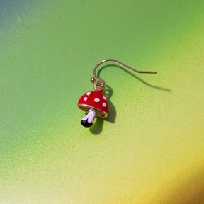Magic Toadstool Mushroom Earrings 60s - Earrings - 